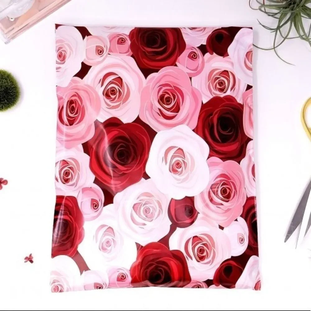 ❗️Restocked❗️20- 10x13 ROSES Floral Design Poly Mailers